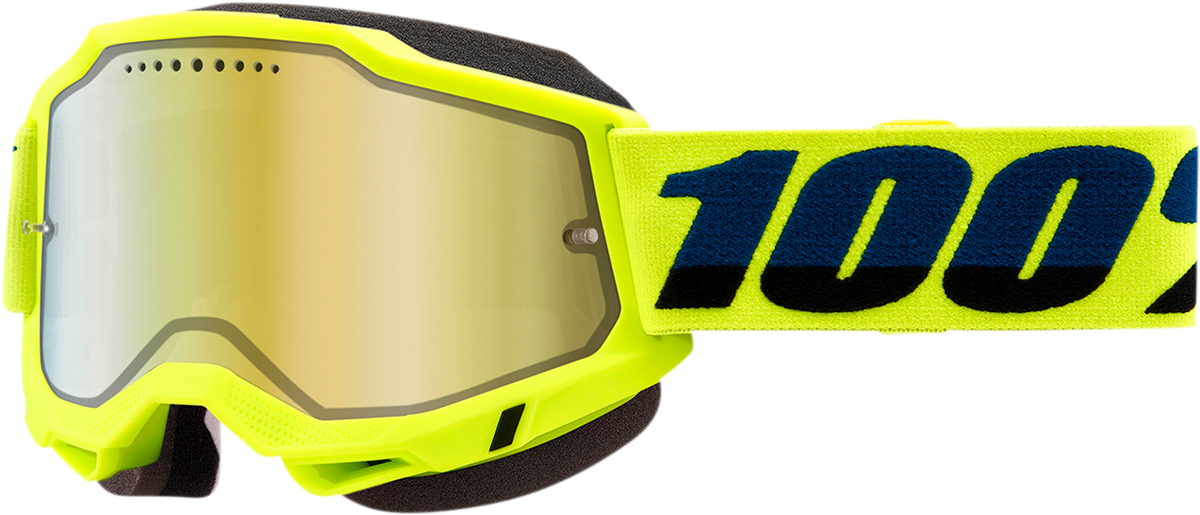 Accuri 2 Snow Goggles - Fluo Yellow - Gold Mirror