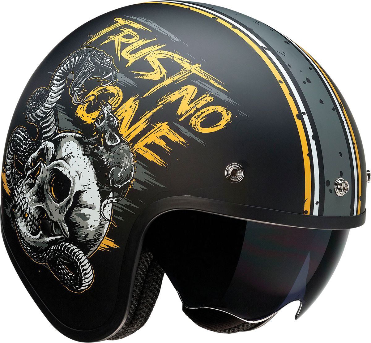 Saturn Helmet - Trust No One - Black/Yellow - Large