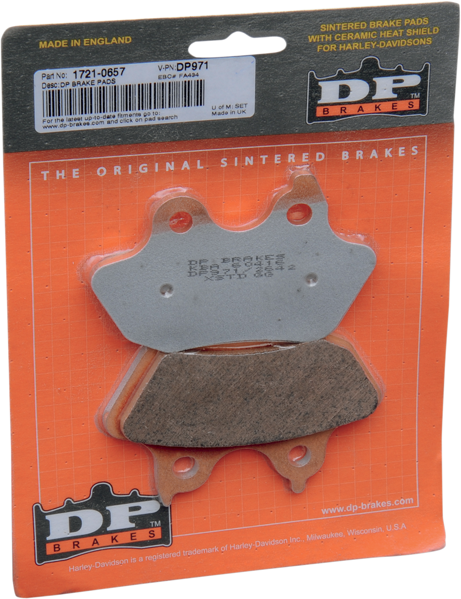 Sintered Brake Pads - DP971 2006 - 2007