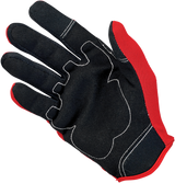 Moto Gloves - Red/Black/White - XS