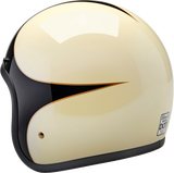 Bonanza Helmet - Gloss Vintage White/Black Scallop - Large