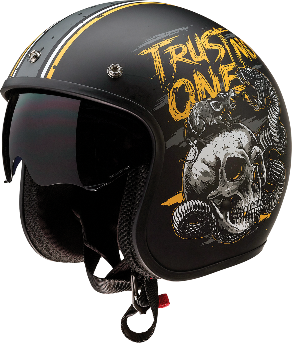 Saturn Helmet - Trust No One - Black/Yellow - Large