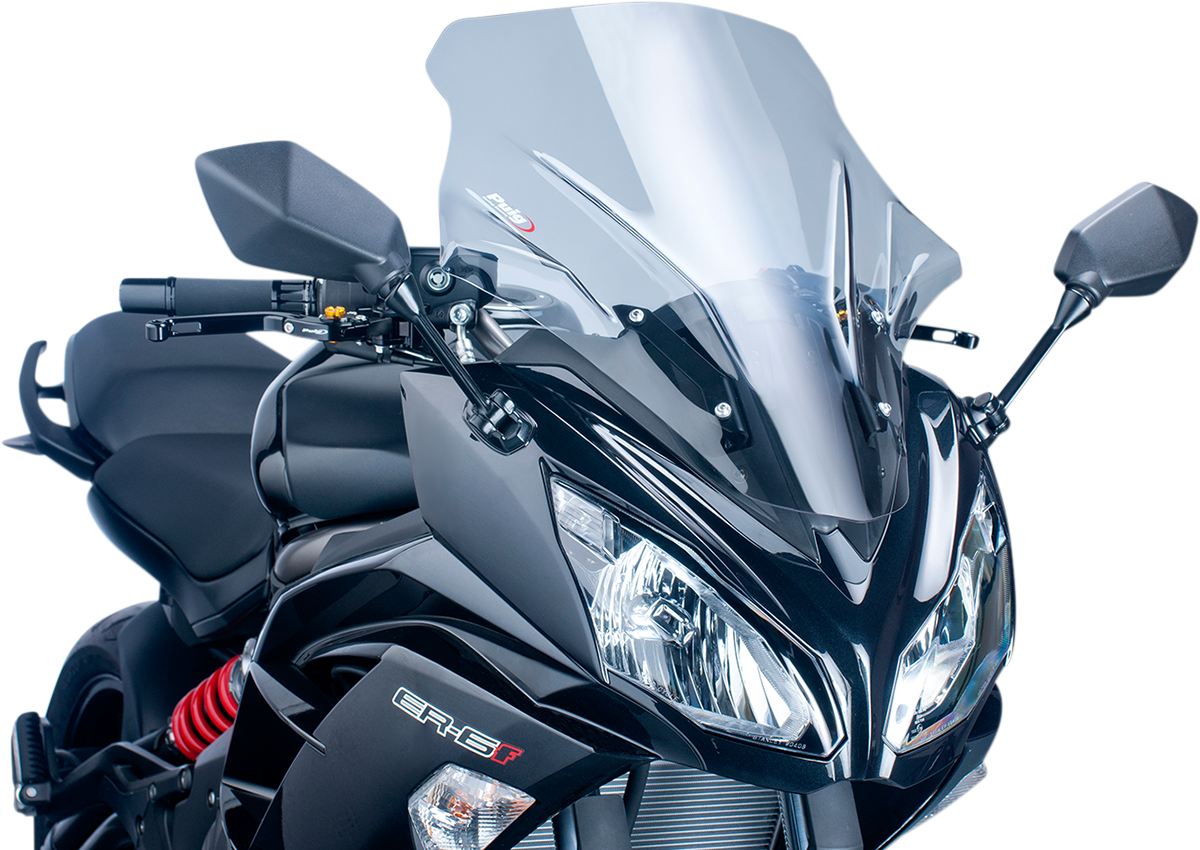 Race Windscreen - 21-1/4\" - Smoke - Ninja 650 2012 - 2016