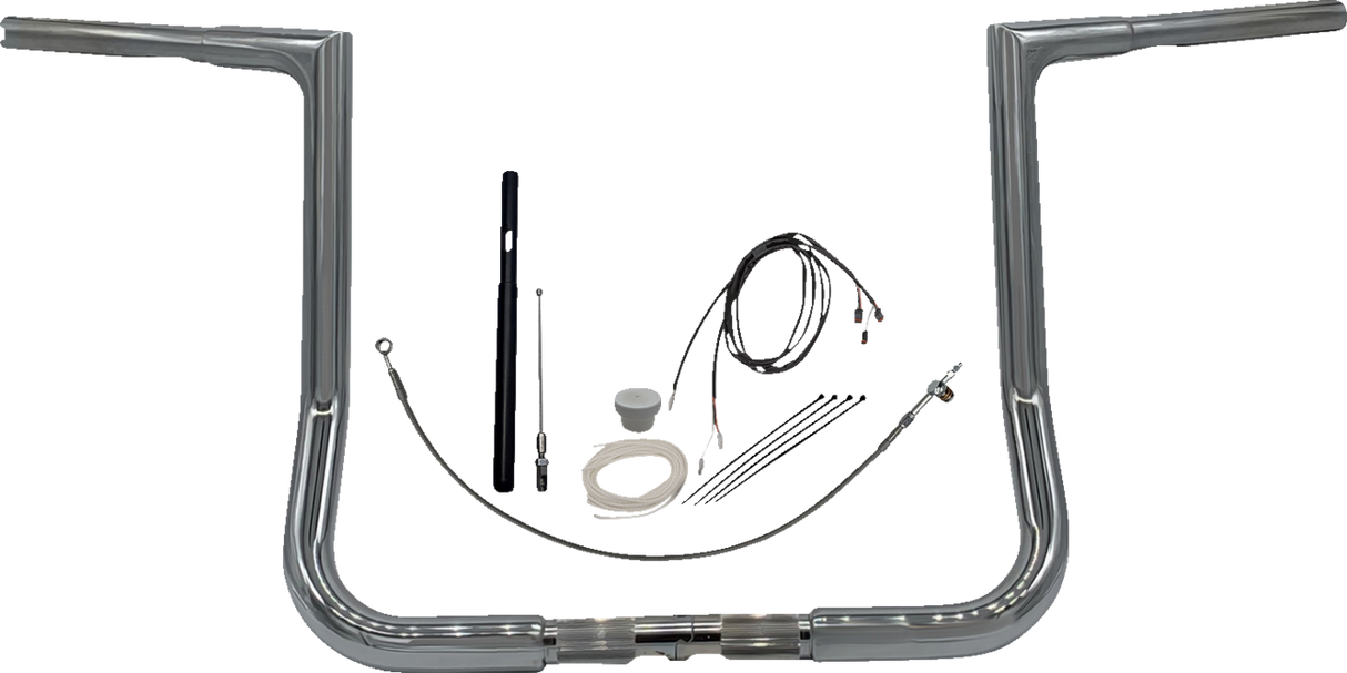 Handlebar Kit - Flat Top - 14\" - Chrome 2021 - 2022