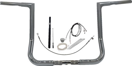 Handlebar Kit - Flat Top - 14\" - Chrome 2021 - 2022