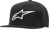 Ageless Flat Bill Hat - Black/White - Small/Medium