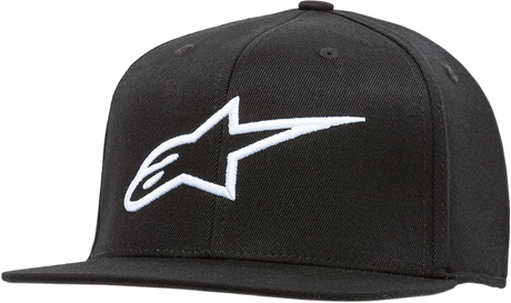 Ageless Flat Bill Hat - Black/White - Small/Medium