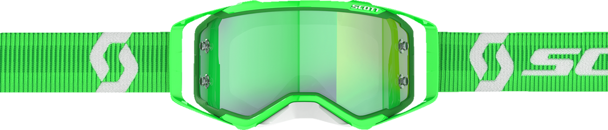 Prospect Goggle - Green/White - Green Chrome