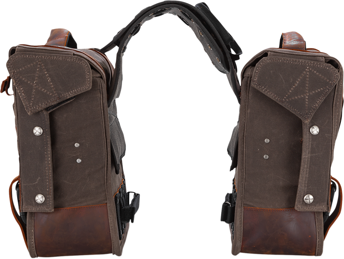 Throw-Over Saddlebag - Dark Oak