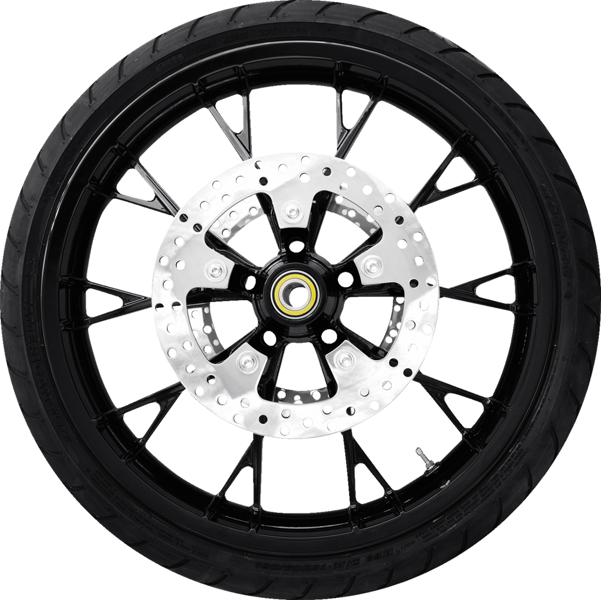 Marlin Front Wheel (21\"/Black)/Rotors (11.8\")/Dunlop Tire (130/60B21) 2008 - 2023