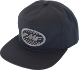 Core Checks Hat - Black