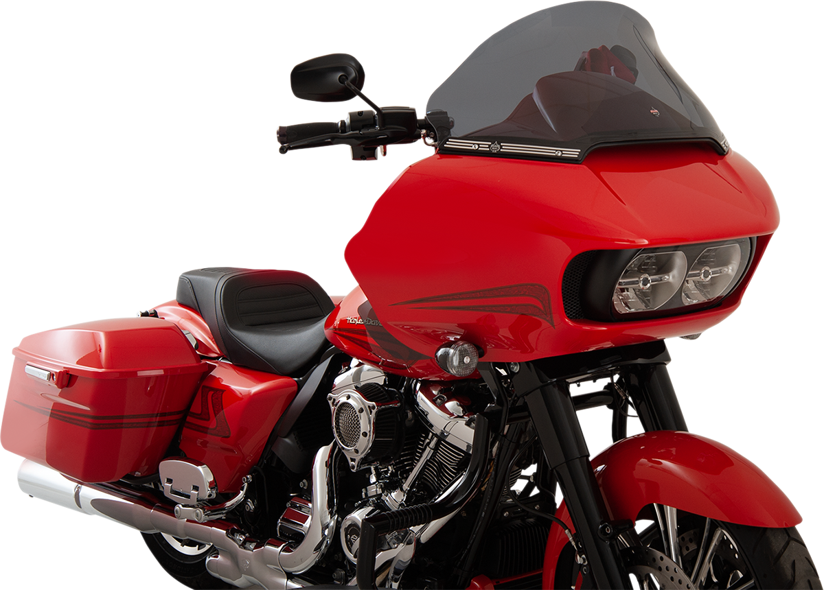 Flare™ Windshield - 12\" - Dark Smoke - FLTR 2015 - 2023