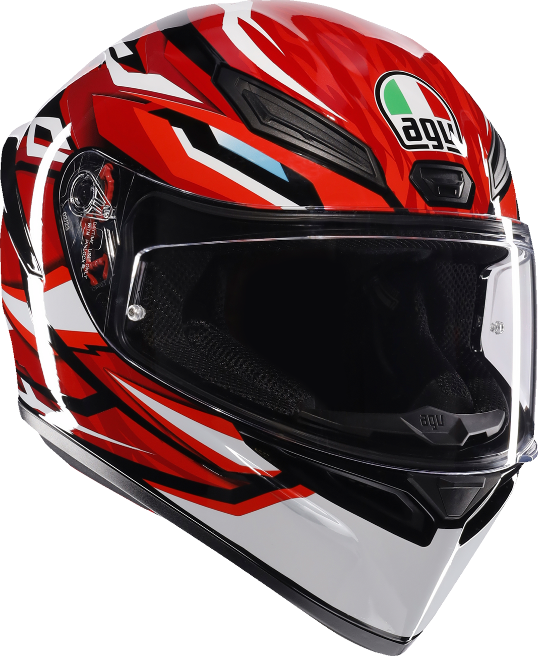 K1 S Helmet - Lion - Black/Red/White - Large