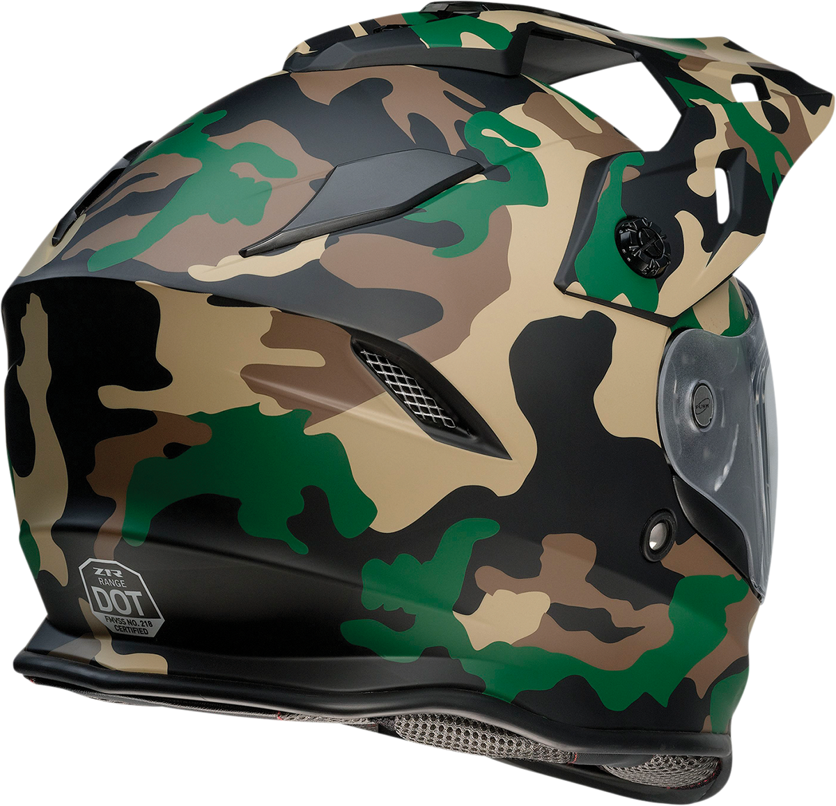 Range Helmet - Camo - Woodland - Medium