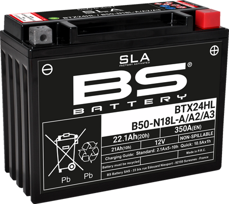 Battery - BTX24HL (YTX) 1975 - 2006