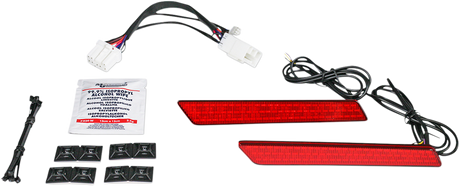 Saddlebag Latch Lights - \'97-\'13 - Red 1997 - 2013