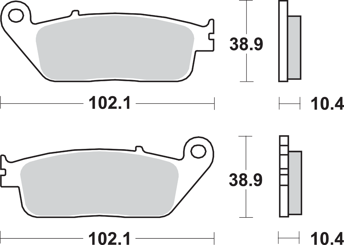 LS Brake Pads - ST1100 - 654LS 1990 - 2002