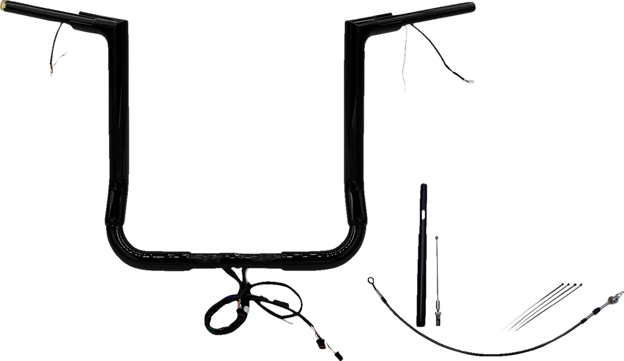 Handlebar Kit - Flat Top - 16\" - Black 2021 - 2022