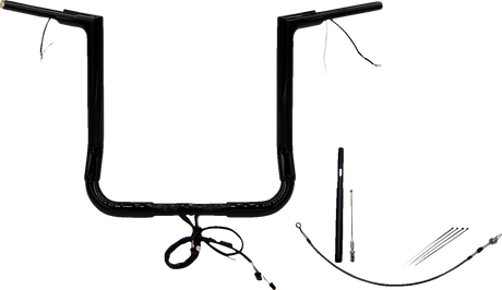 Handlebar Kit - Flat Top - 16\" - Black 2021 - 2022