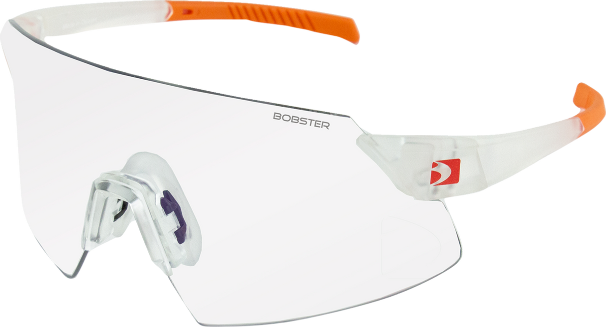 Cadence Sunglasses - Matte Clear/Orange