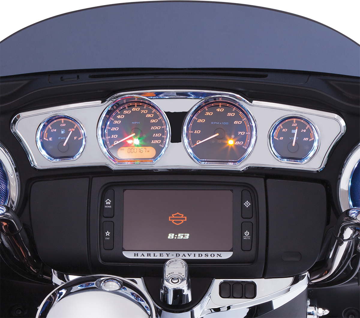 Dash Accent with LEDs - Chrome 2014 - 2020