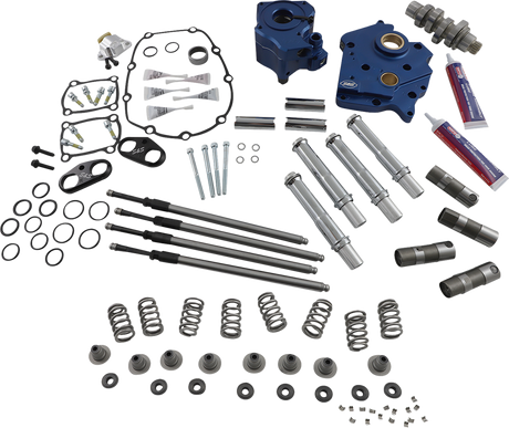 Cam Chest Kit with Plate - Chain Drive - Oil Cooled - 540 Cam - Chrome Pushrods - M8 2017 - 2021