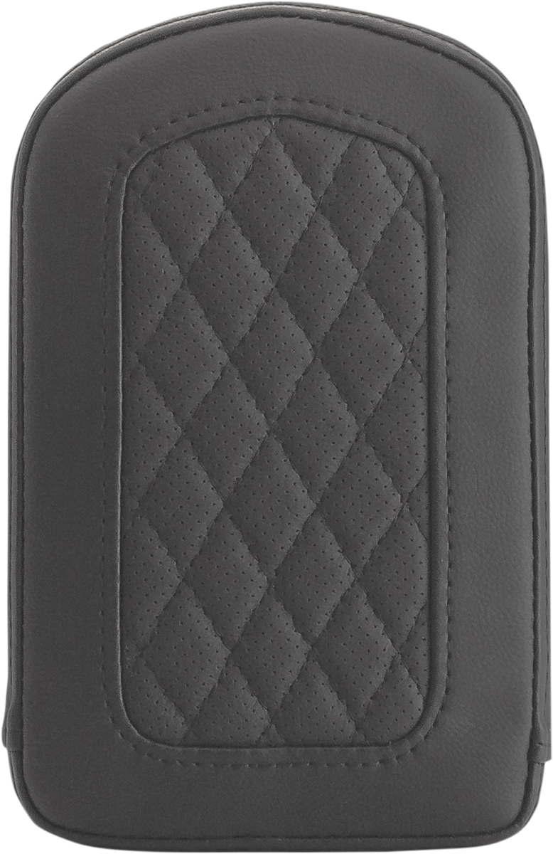 Sissy Bar Pad - Lattice Stitched - Black