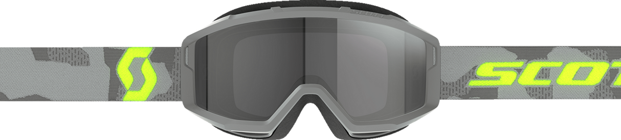 Primal Sand Dust Goggle - Light Gray/Neon Yellow - Dark Gray