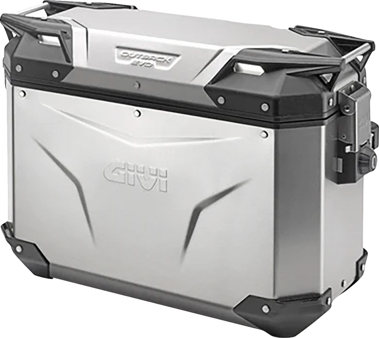 Outback Evo Side Case - Left - 37 Liter - Silver