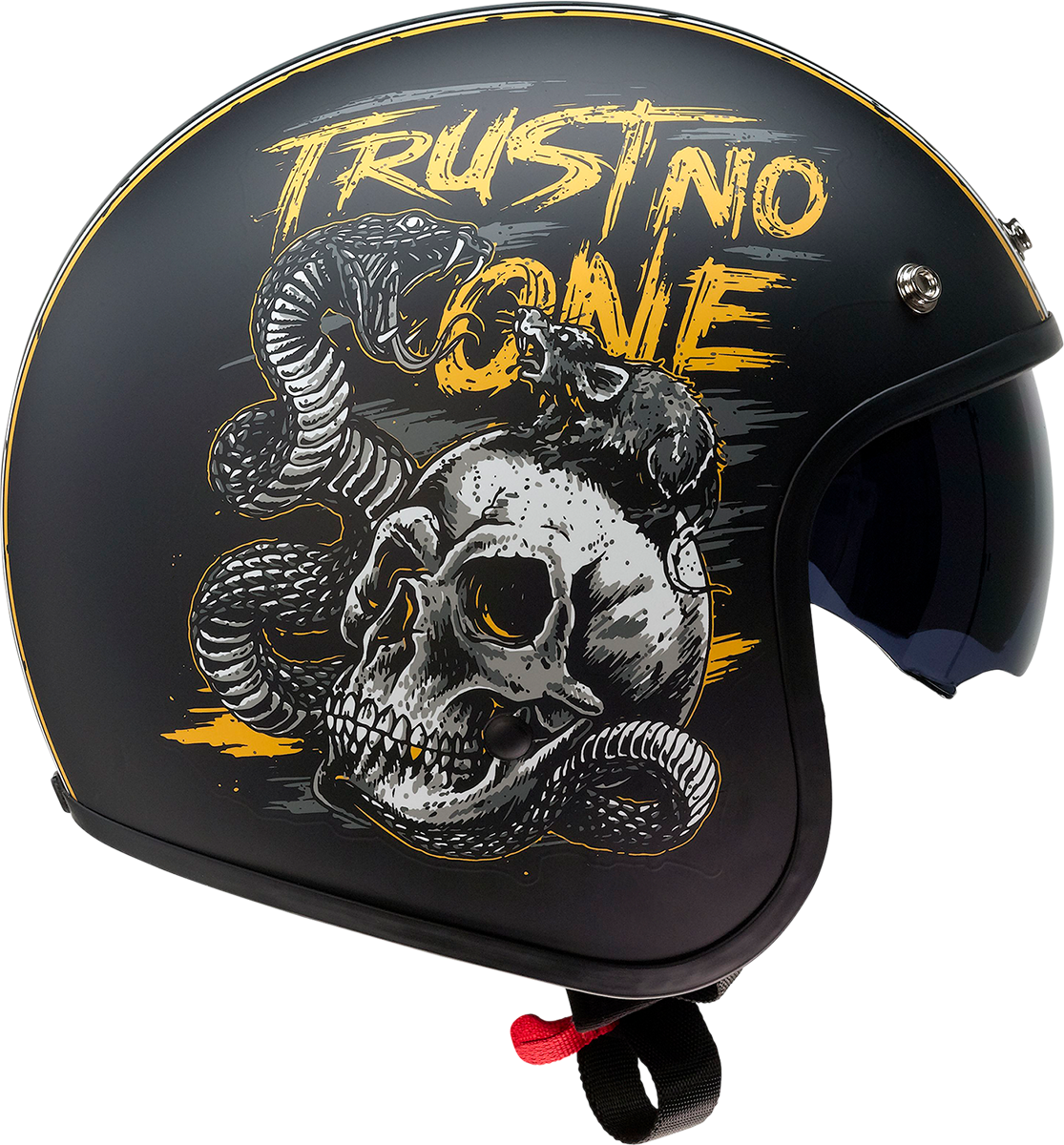 Saturn Helmet - Trust No One - Black/Yellow - Large