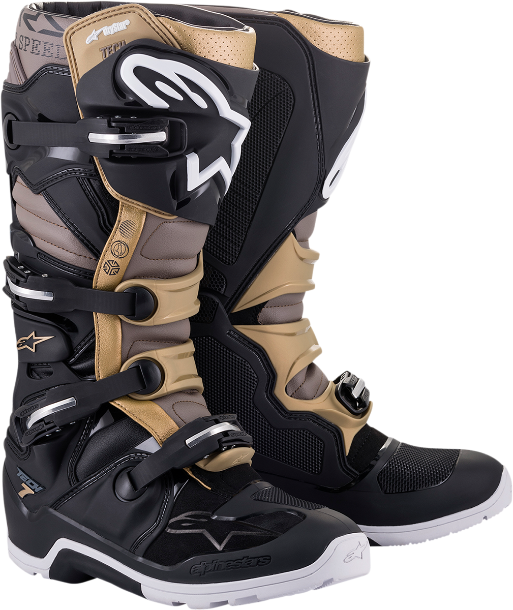 Tech 7 Enduro Drystar® Boots - Black/Gray/Gold - US 8