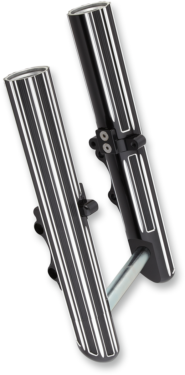 Fork Legs - Black Anodized - Hot Legs - Custom Single Disc - 10-Gauge 2000 - 2007