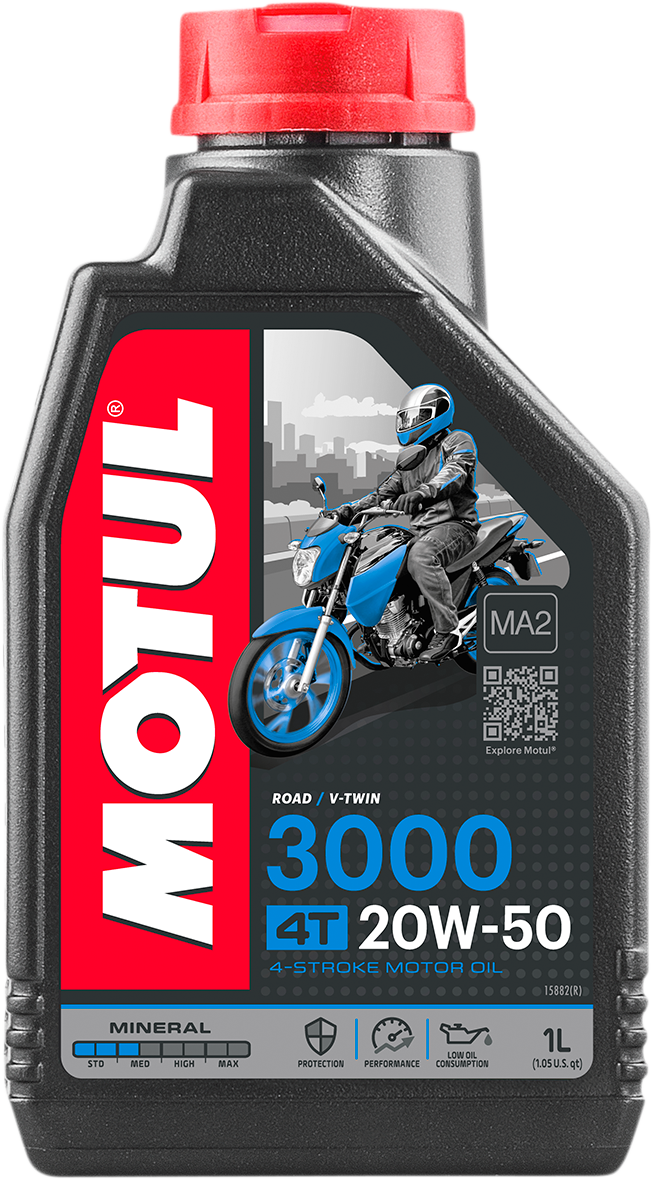 3000 Mineral 4T Engine Oil - 20W-50 1L