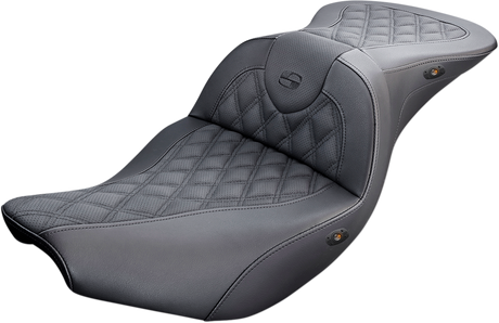 Roadsofa™ Seat - Full Lattice Stitch - Heated - Black - Indian 2014 - 2019