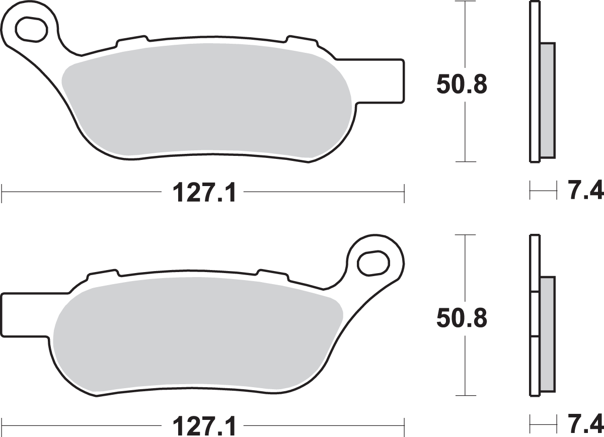 Brake Pads - Harley-Davidson - 854H.LS 2008 - 2017