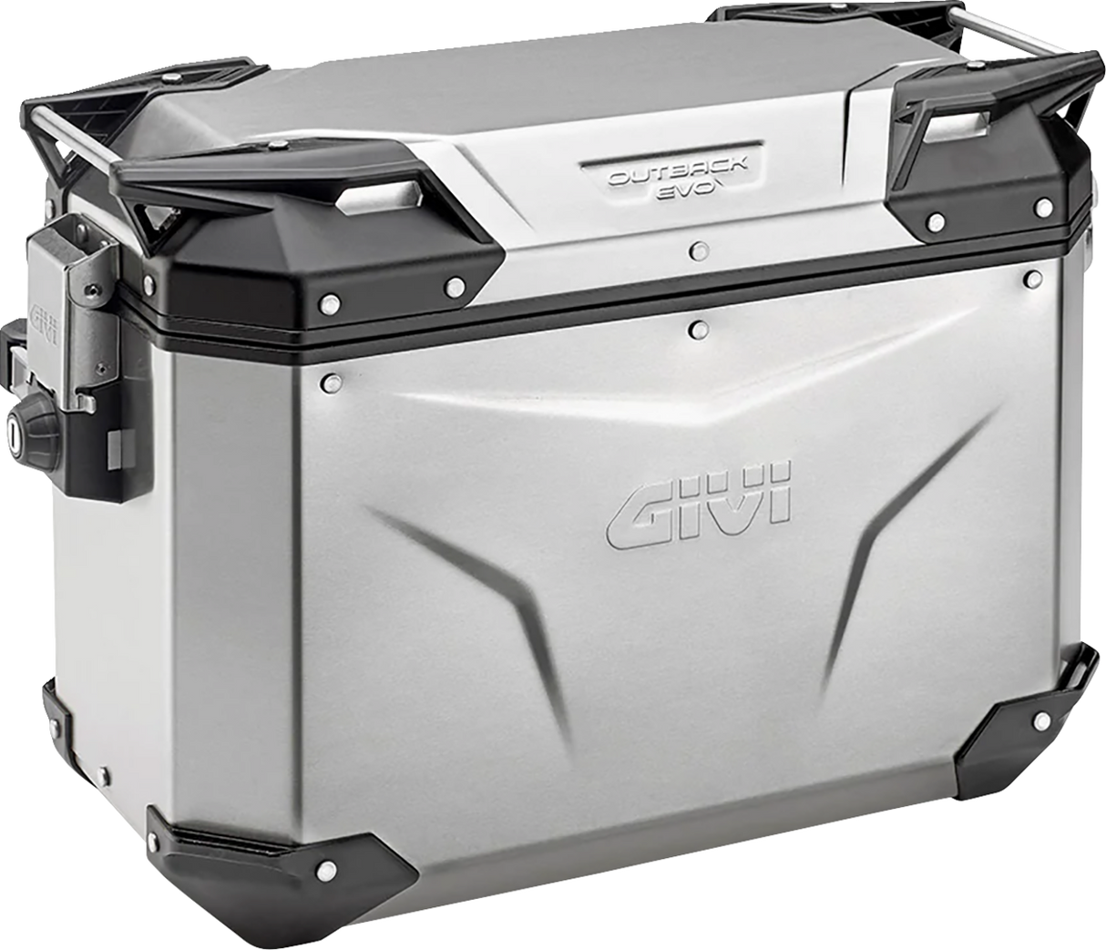 Outback Evo Side Case - Left - 48 Liter - Silver