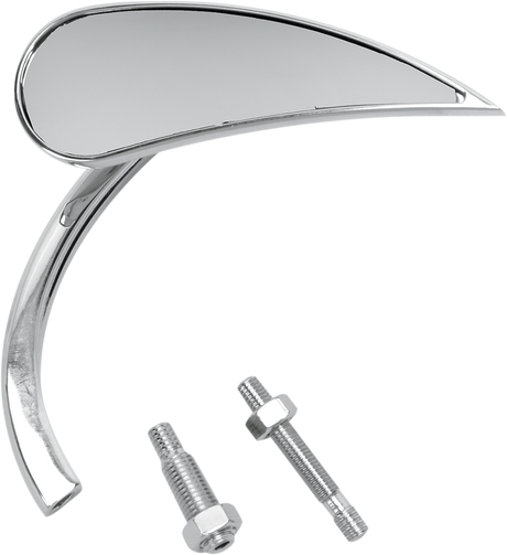 Mirror - Micro - Rad 2 - Side View - Teardrop - Chrome - Right