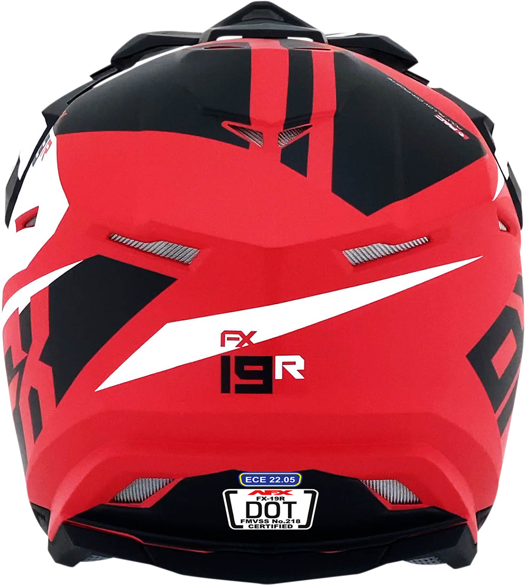 FX-19R Helmet - Racing - Matte Red - Large