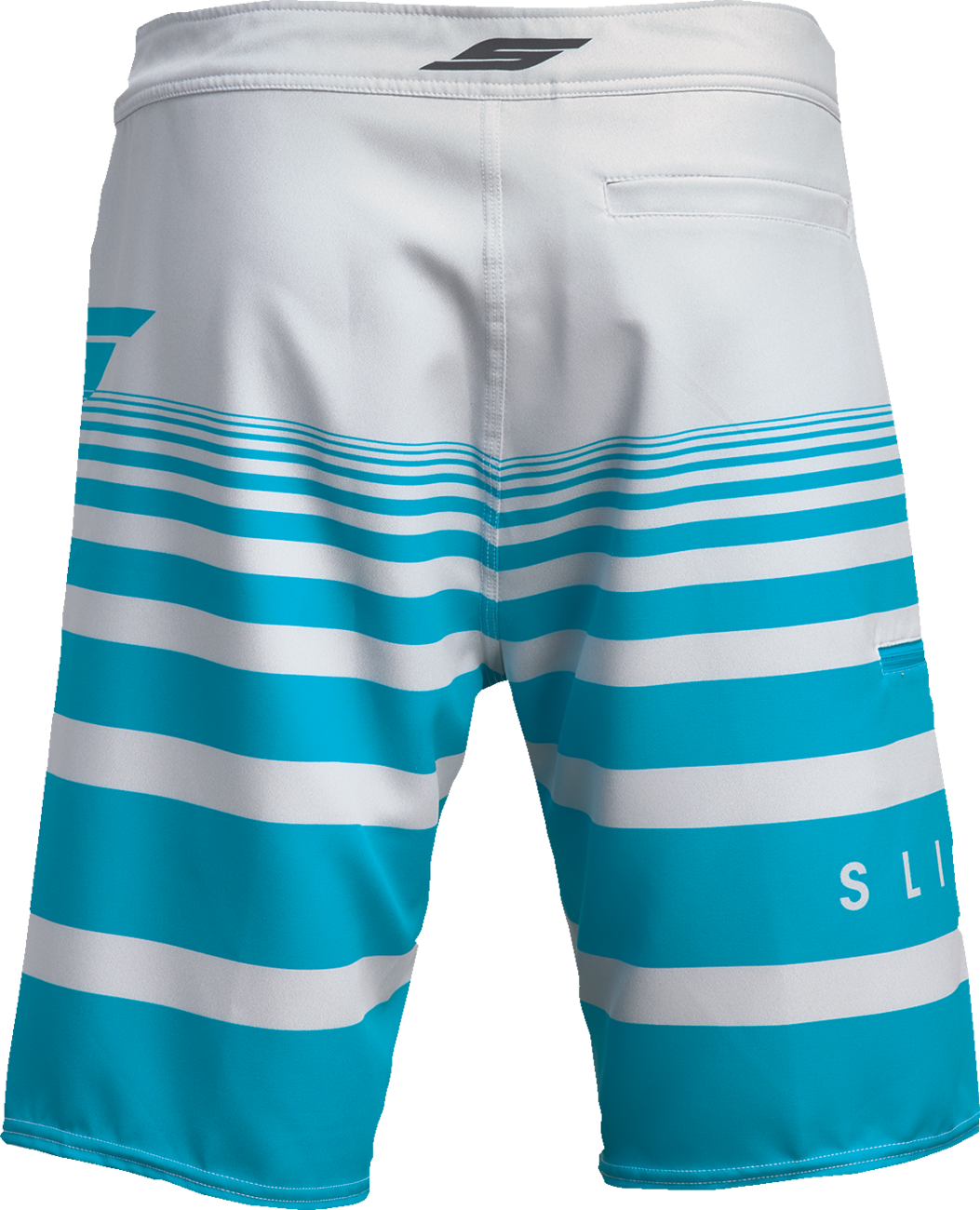 Glide Board Shorts - Gray/Aqua - US 32