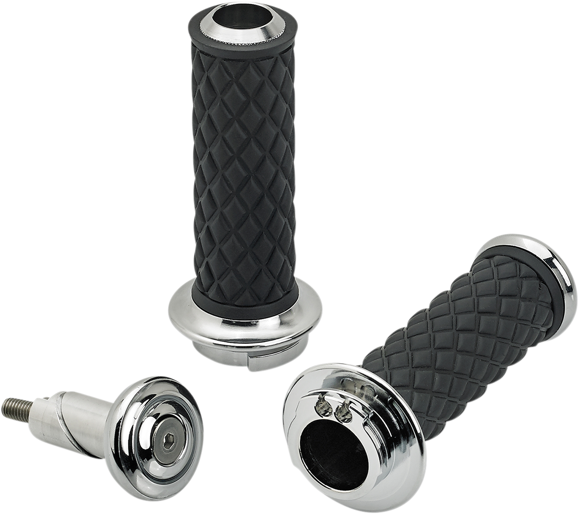 Grips - Alumicore - Dual Cable - Chrome