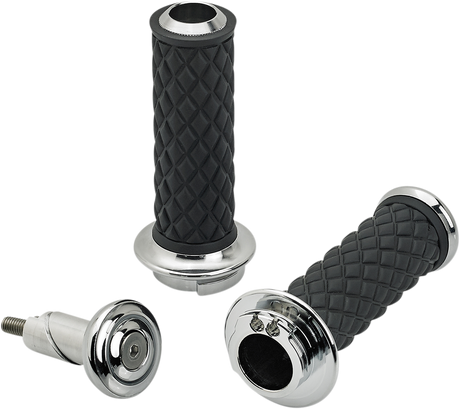 Grips - Alumicore - Dual Cable - Chrome