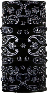 Neck Tube - Black/White Paisley