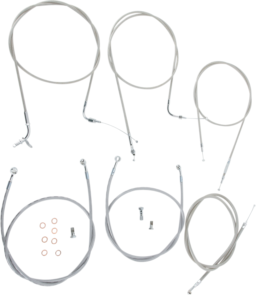 Cable Line Kit - 18\" - 20\" - XVS1100CL - Stainless Steel 1999 - 2009