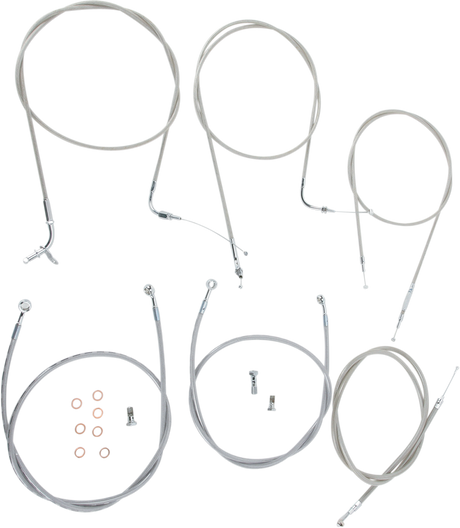 Cable Line Kit - 18\" - 20\" - XVS1100CL - Stainless Steel 1999 - 2009