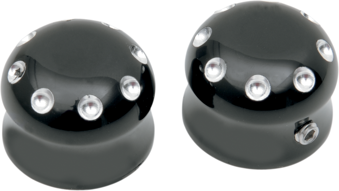 Axle Cap - Front - Dimpled - Black 2007 - 2023