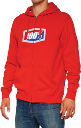 Official Fleece Zip-Up Hoodie - Red - Medium