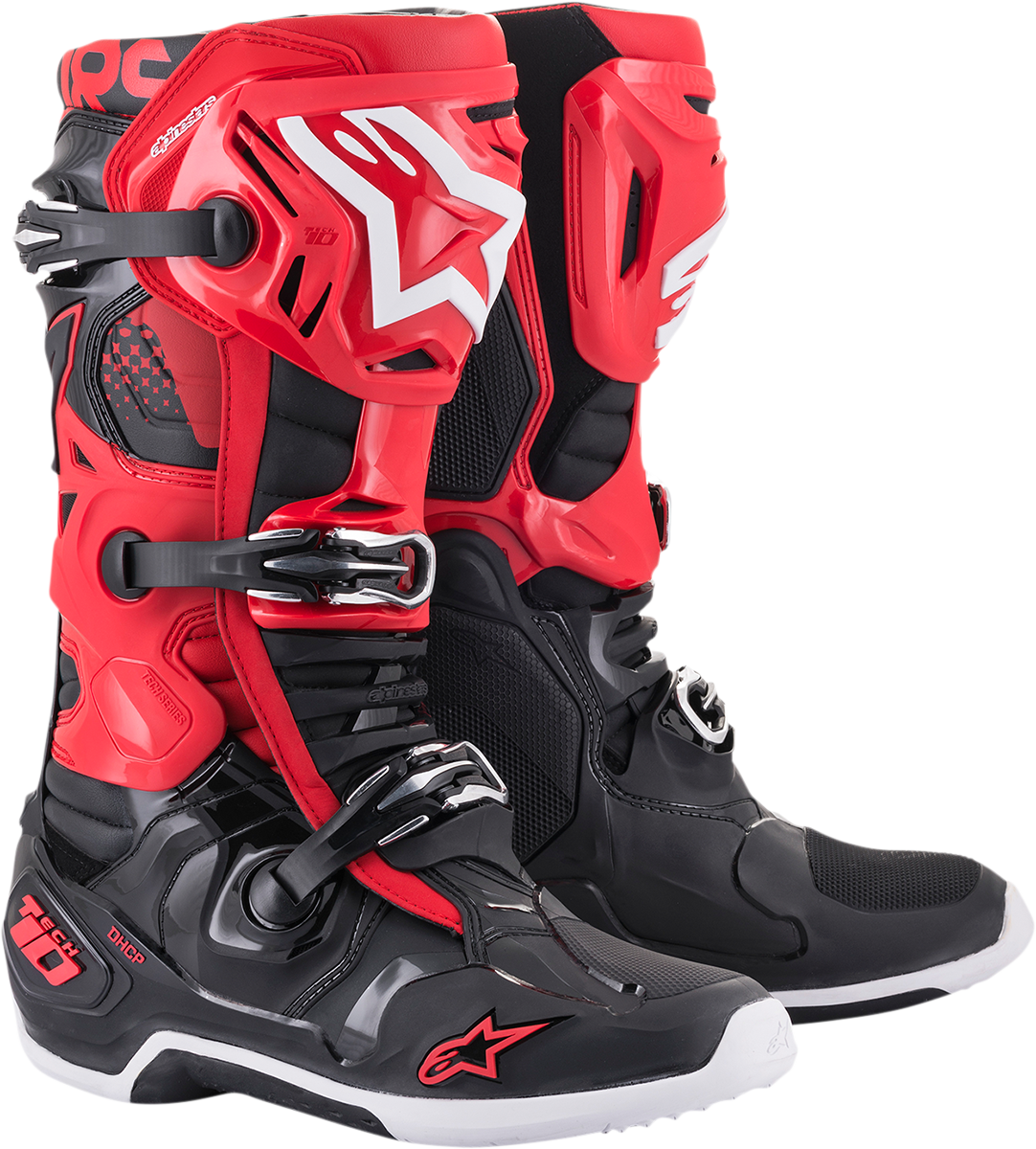 Tech 10 Boots - Black/Red - US 8