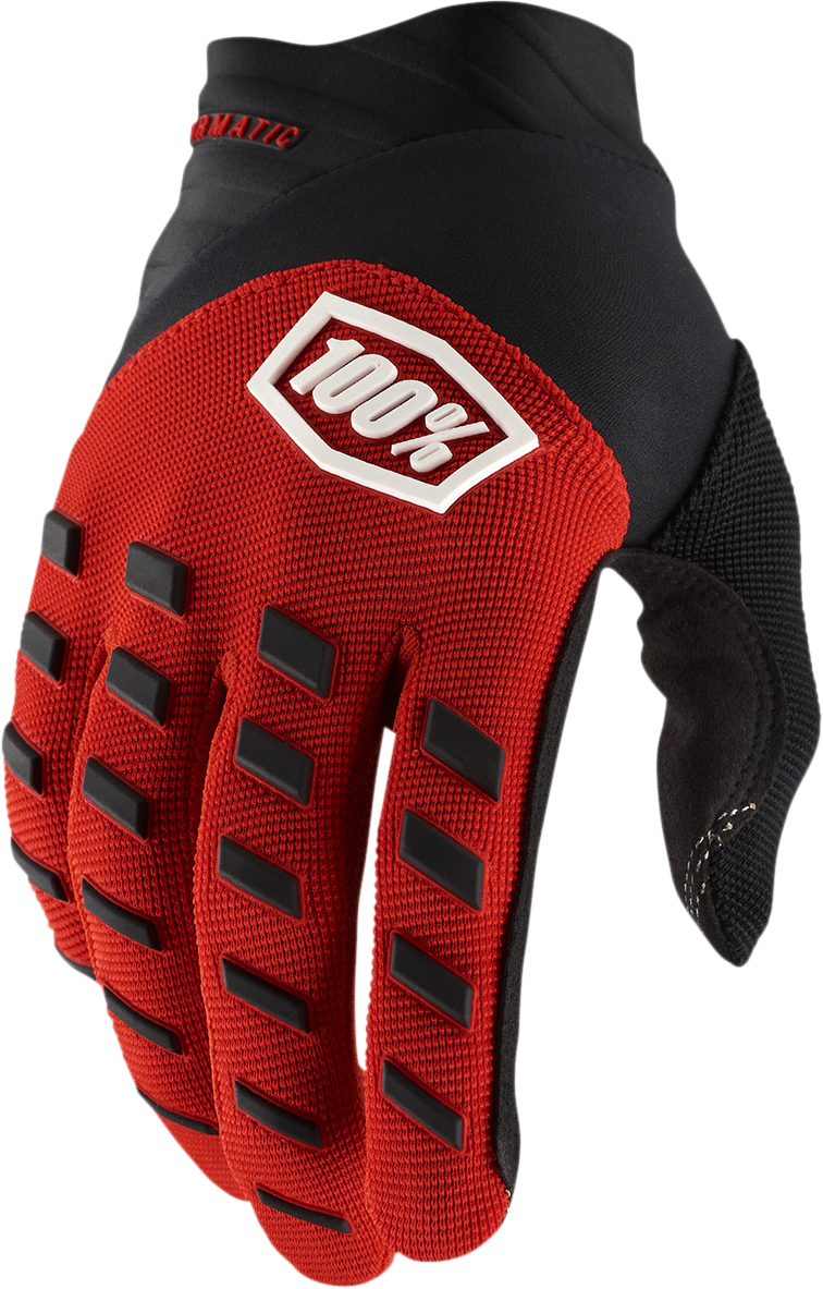 Youth Airmatic Gloves - Red/Black - Small