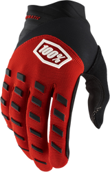 Youth Airmatic Gloves - Red/Black - Small