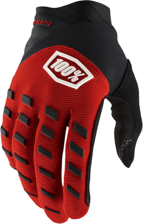 Youth Airmatic Gloves - Red/Black - Small